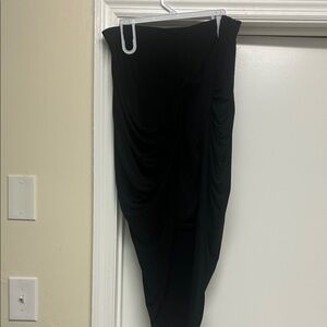 Ashley Stewart Asymmetrical Black Skirt